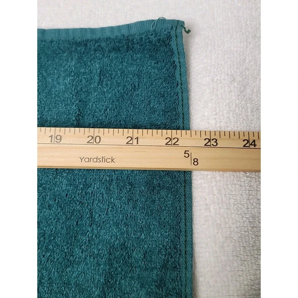 Vintage Cannon Bath Towel Hand And Washcloth Green Hearts Lace Cottage